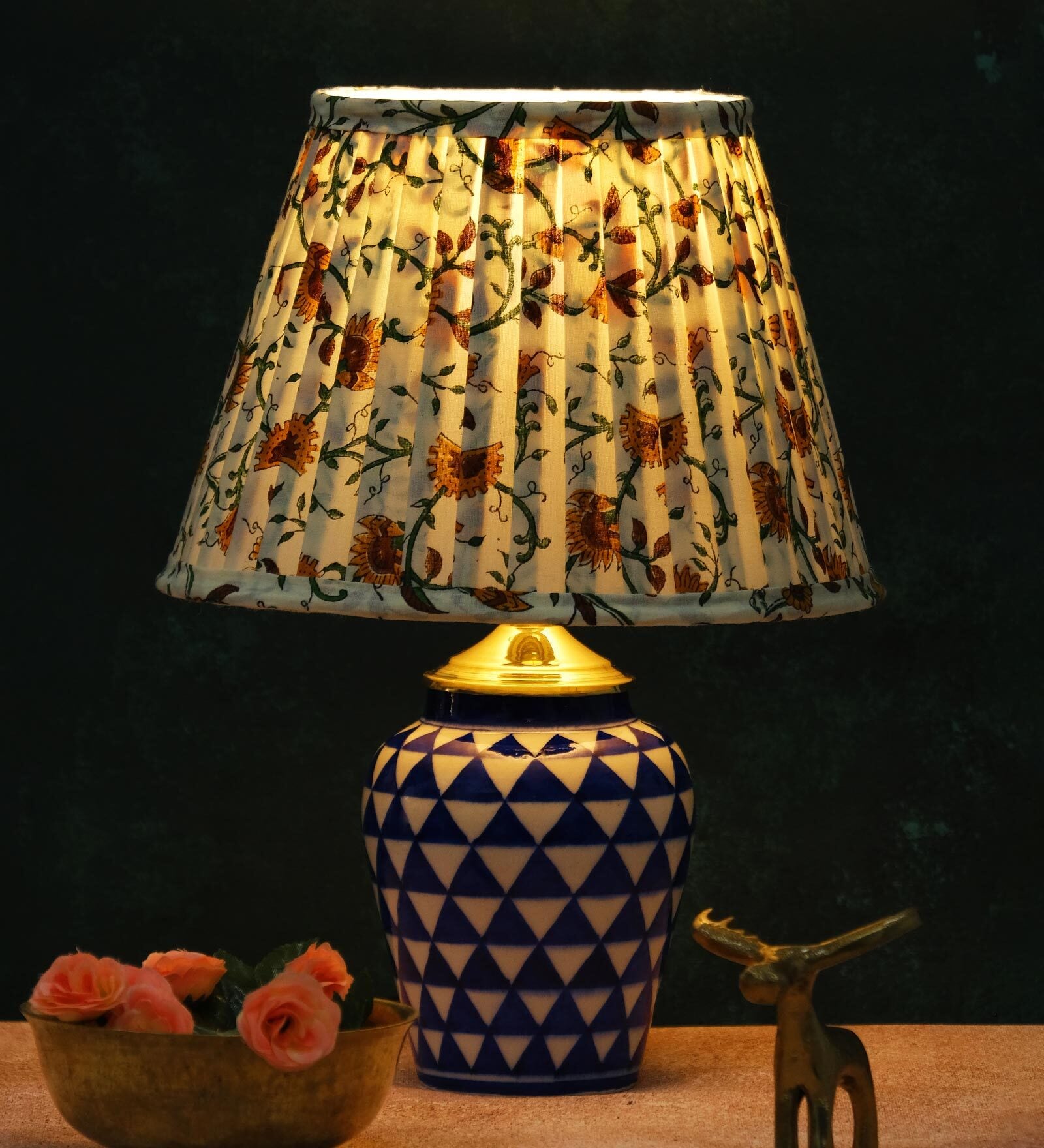 Marigold Pleated Empire Lampshade