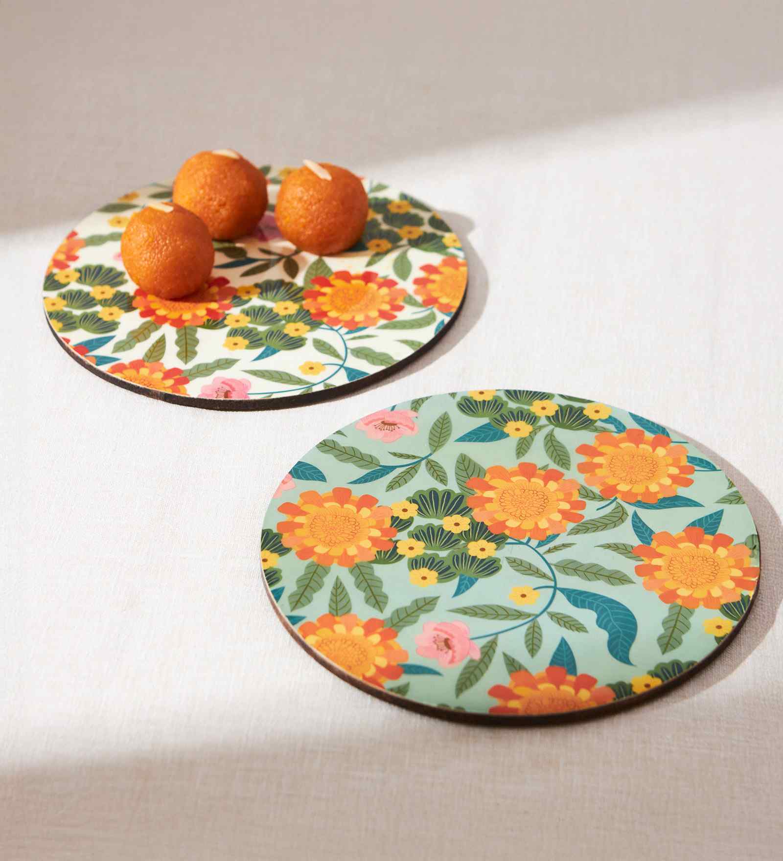 Marigold Trivets (Set of 2) | Wood