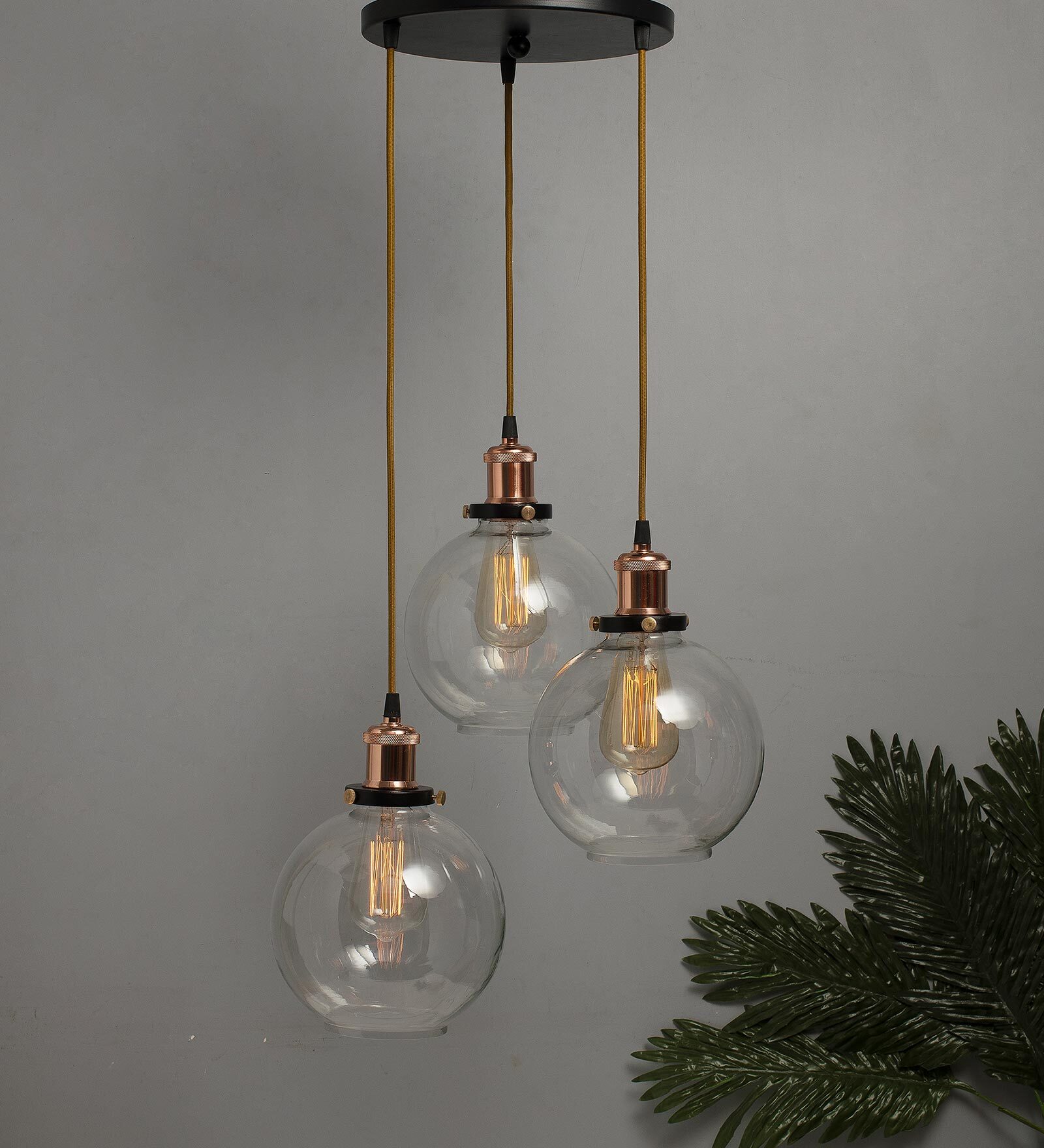 Marino Black Metal Cluster Hanging Light