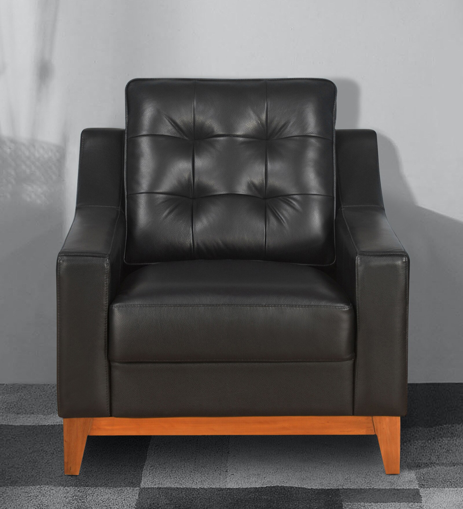 Marissa 1 Seater Sofa in Black Colour