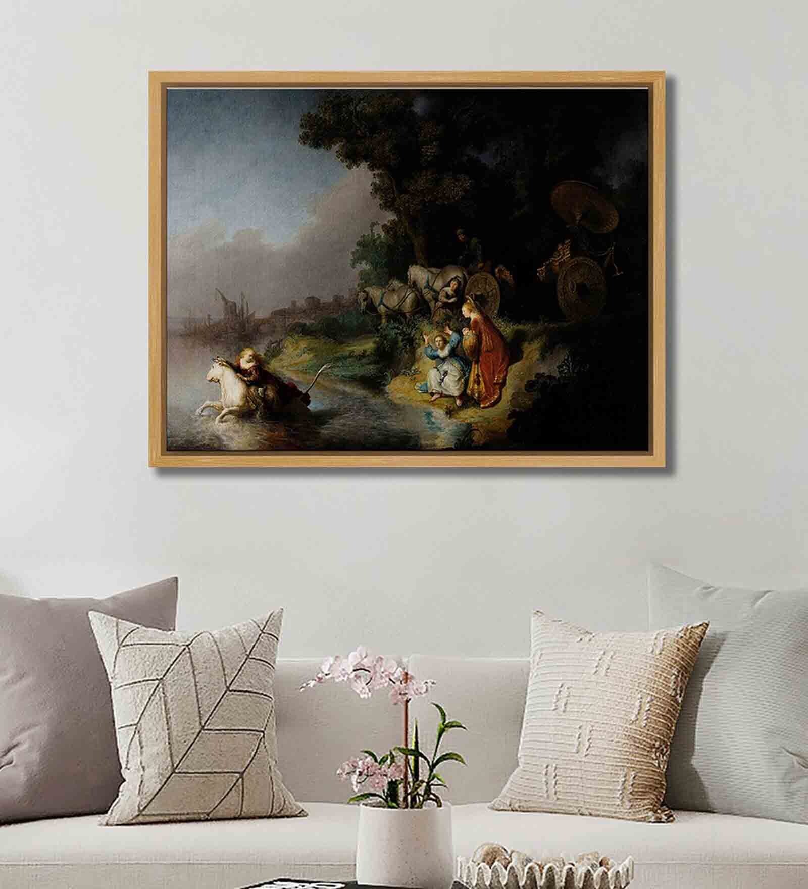 Marken Teak Canvas Framed 18 x 24 Art Print