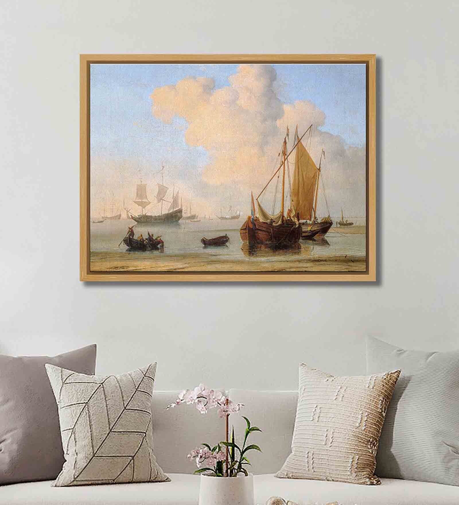 Marken Teak Canvas Framed 18 x 24 Art Print