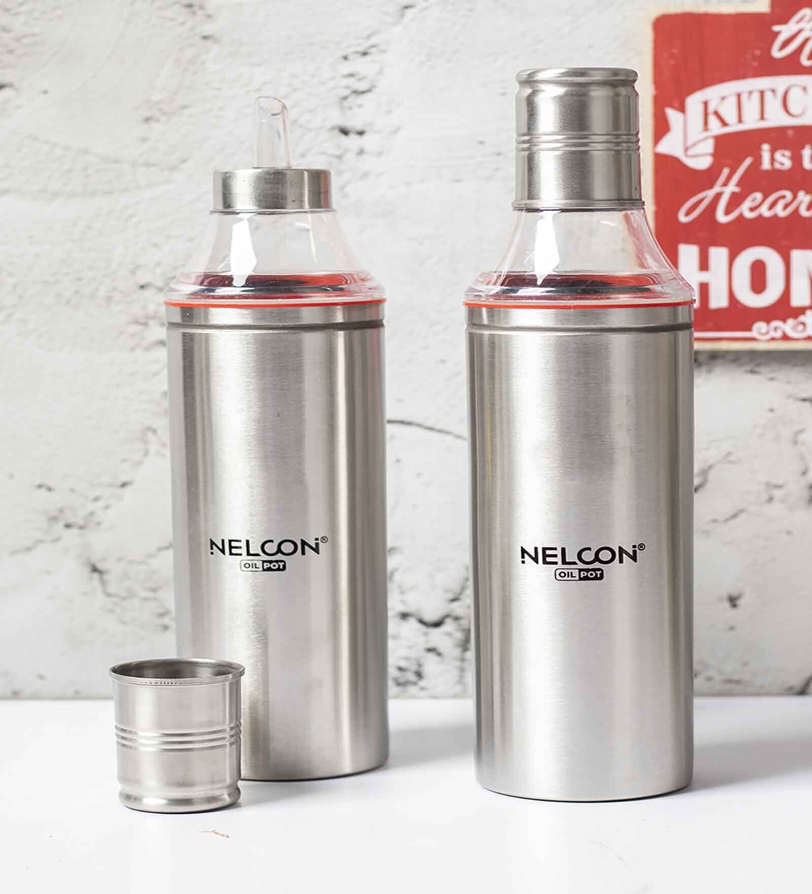 Buy Silver Stainless Steel 1 Ltr (Set of 2) Oil Dispenser at 6 OFF by Market 99 Pepperfry