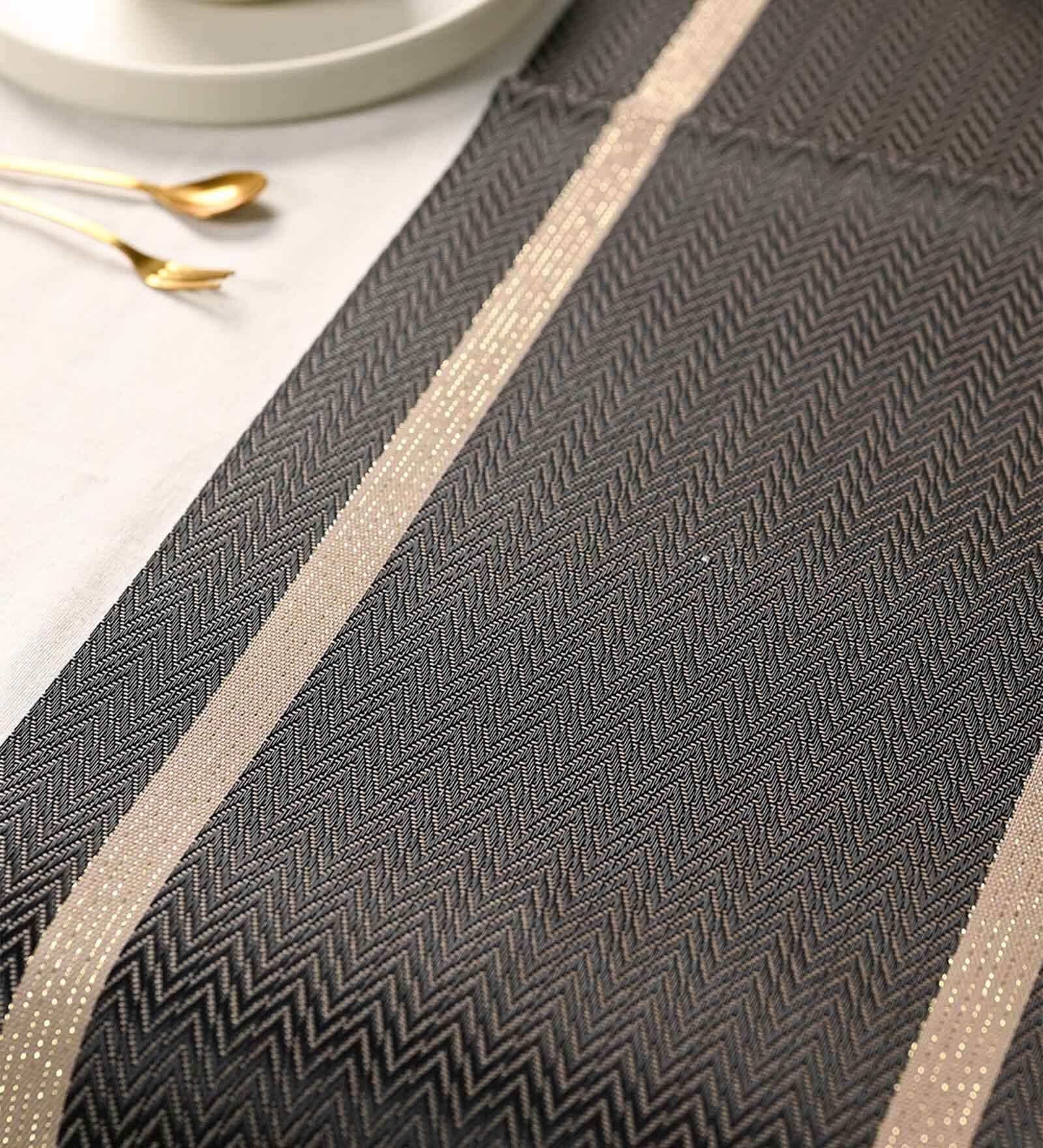 Market99 Brown Color Table Runner