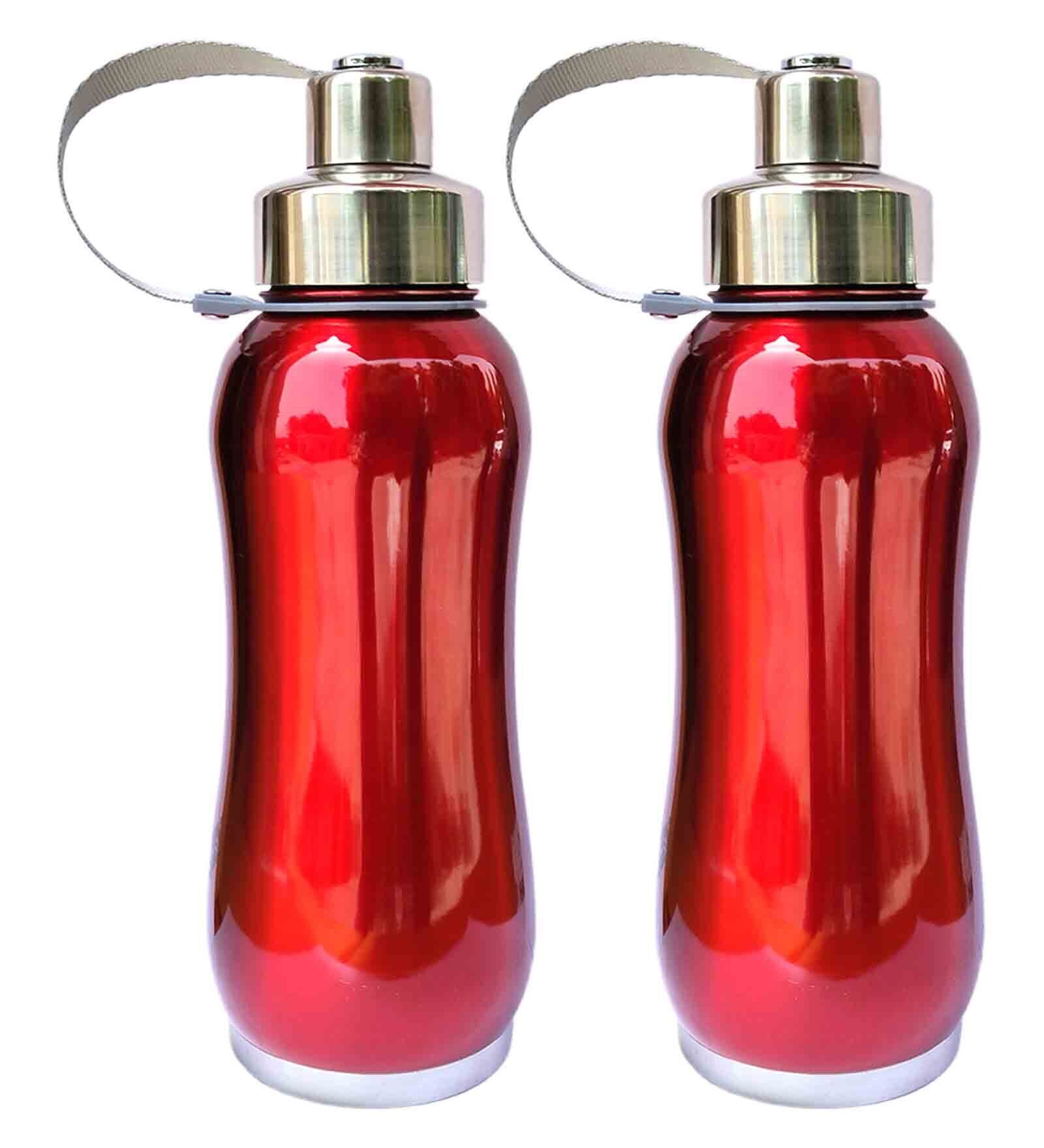 Maroon 750Ml  Insulated Stainless Steel (Set Of 2 ) Water Bottle