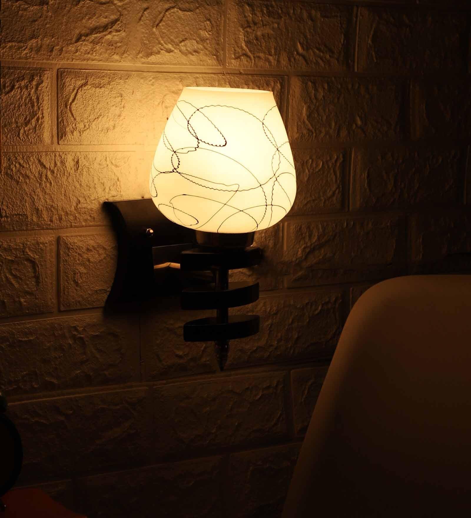 Marr N Brown Wood Wall Light