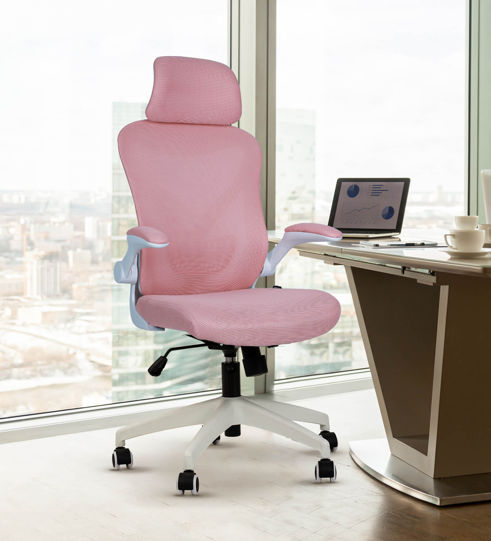 Marshal Pro Ergonomic Chair in Pink Colour