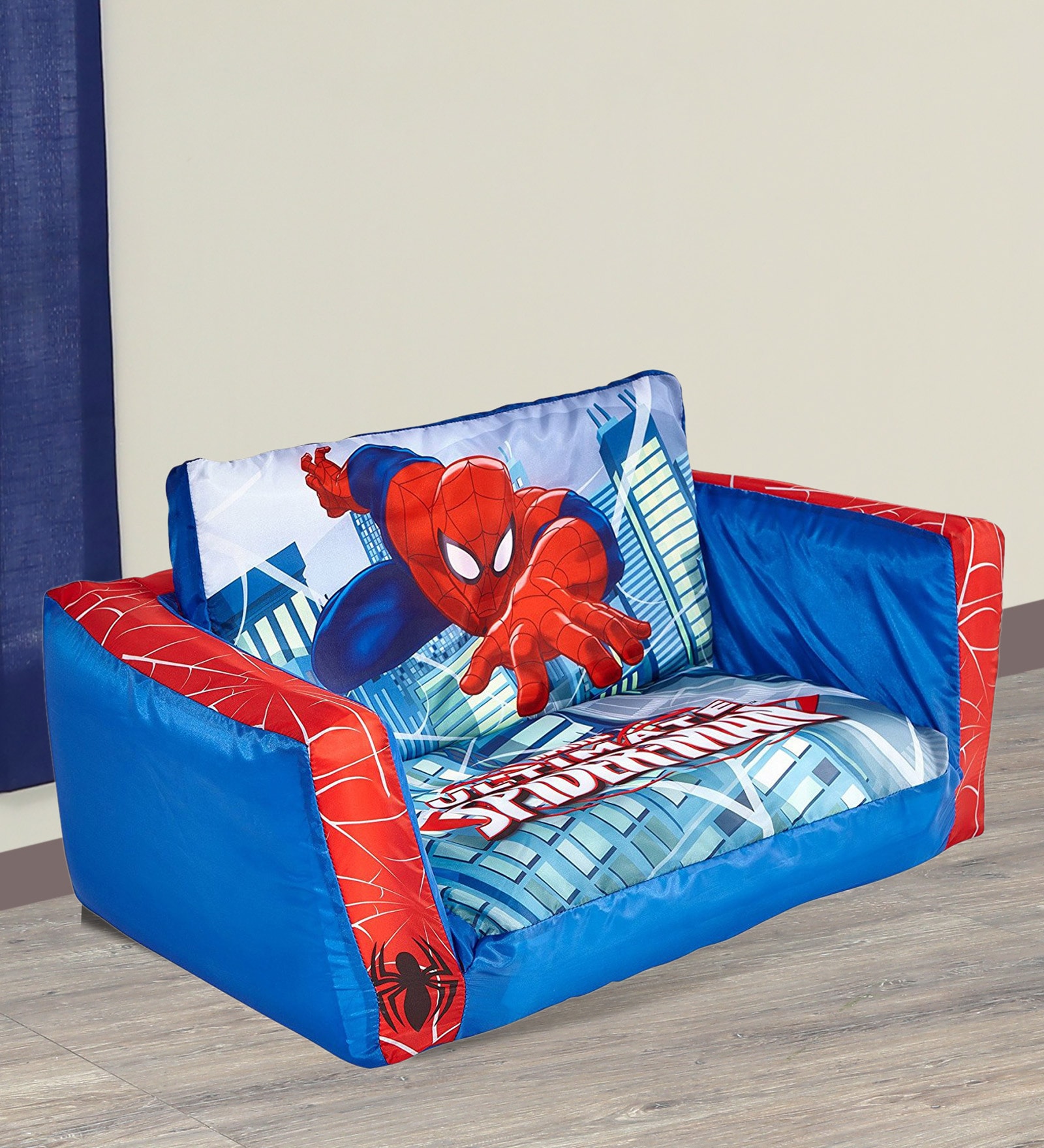 Marvel Spider-Man Flip Out Mini Sofa in Multi Colour Marvel Spider-Man Flip Out Mini Sofa in Multi Colour