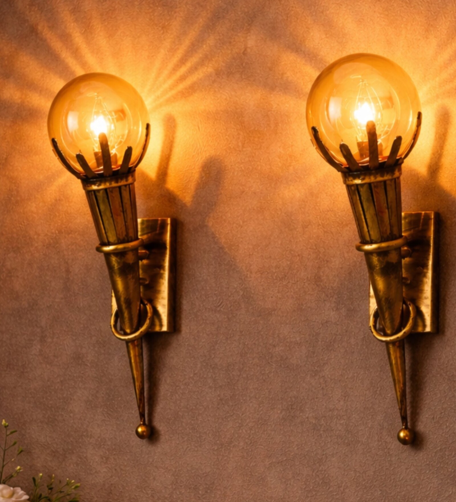 Mashal Wall Light Luster Finish  Set of 2