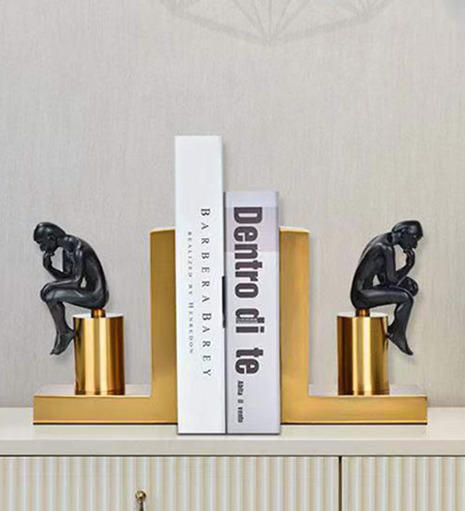 Buy Mastermind Gold Resin Bookend at 17 OFF by Smokey Cocktail Pepperfry