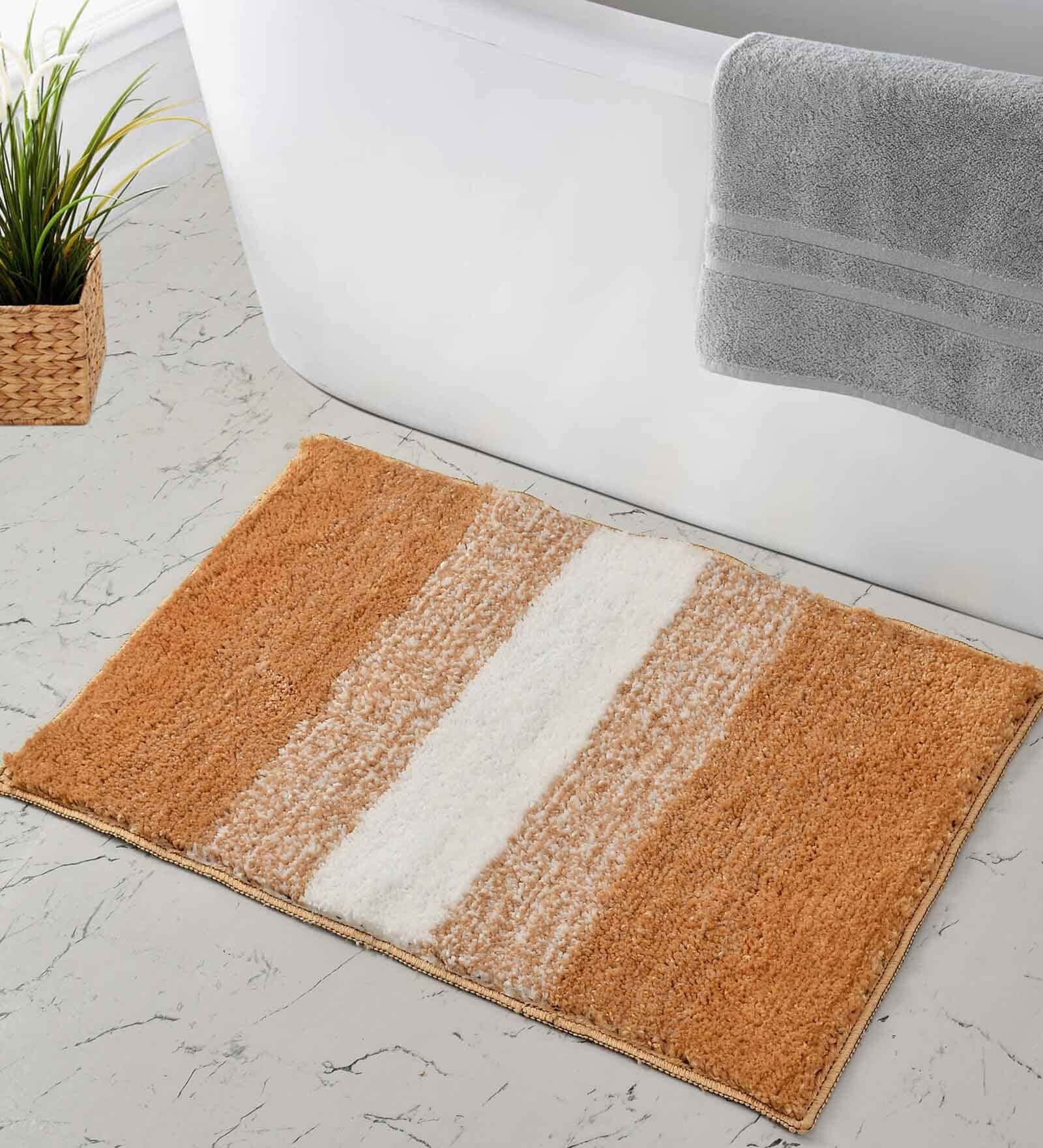 Beige Abstract Microfiber 20X32 Inches Anti Skid Door Mats Beige Abstract Microfiber 20X32 Inches Anti Skid Door Mats