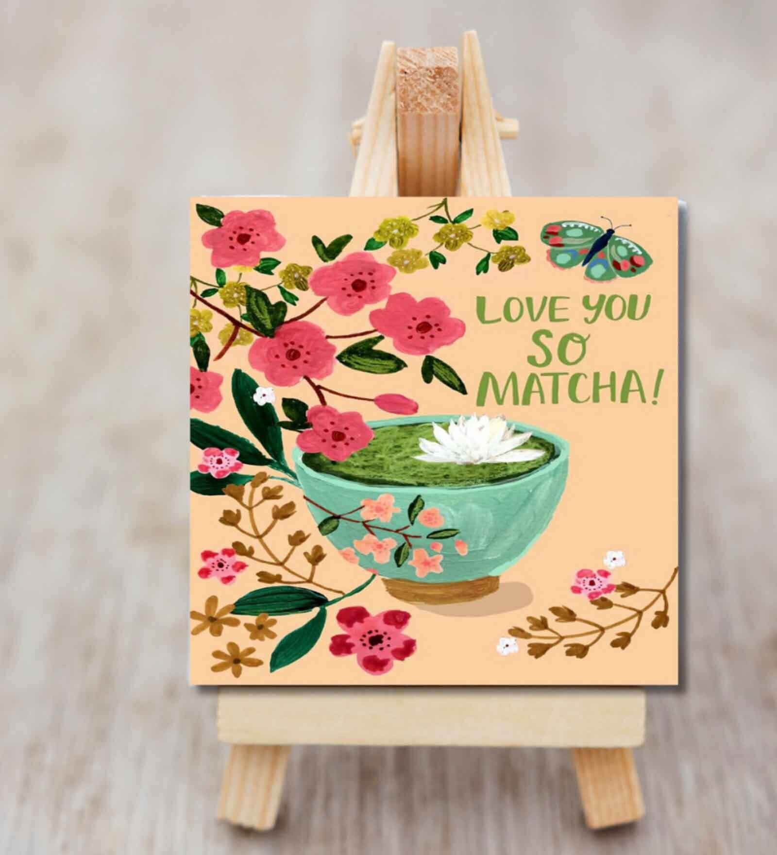 Matcha Love Mini Canvas Frame