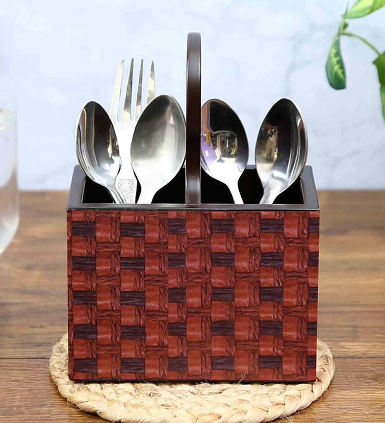 Matt Brown MDF Cutlery Holder