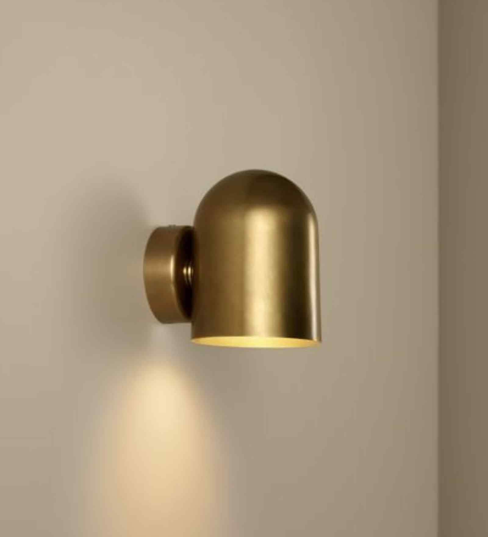 Matte Brass Finish Metal Modern Wall Light   Modern Decorative Fixture