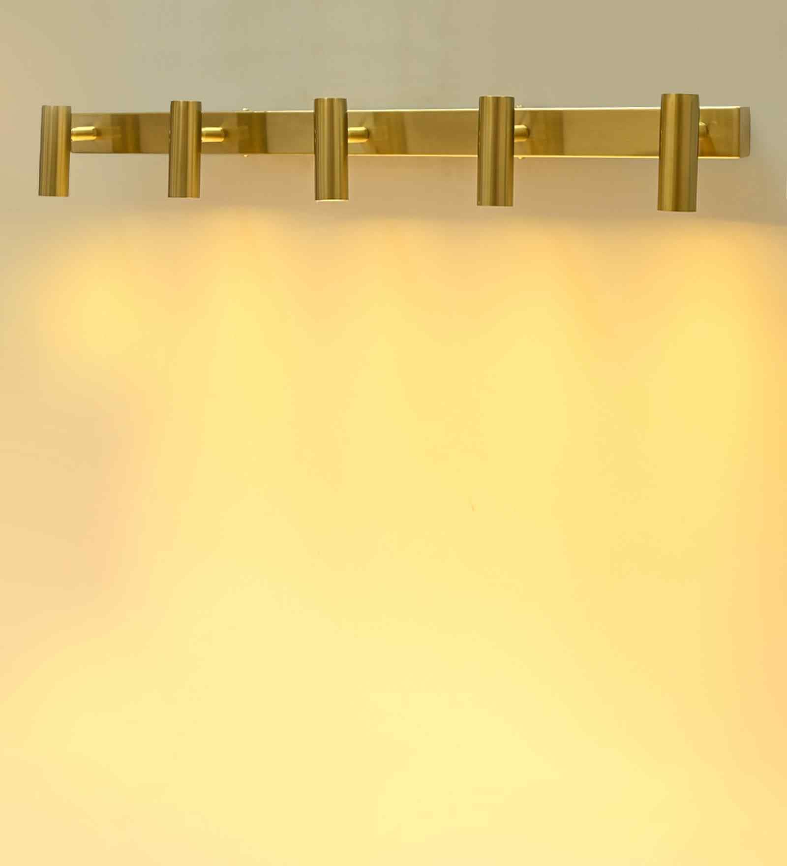 Matte Brass Finish Metal Modern Wall Light   Modern Up & Down Decorative Fixture
