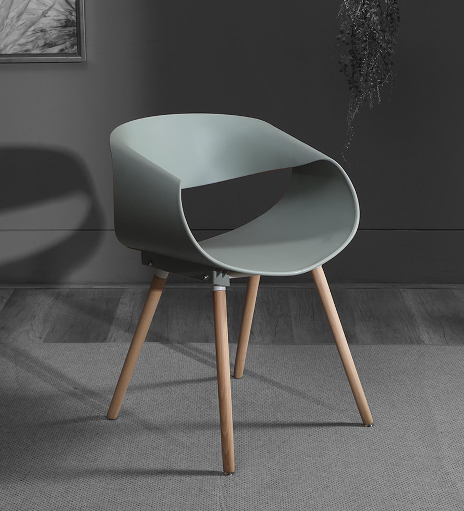 Matteo Cafe Chair in Pastel Green Colour
