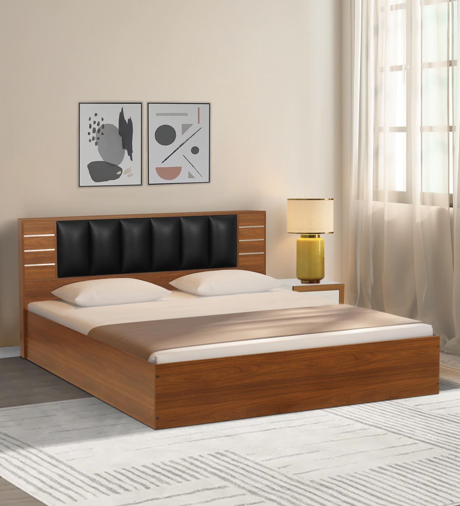 Buy Matthan King Size Bed In Bali Teak Finish At 43% Off By Trevi 