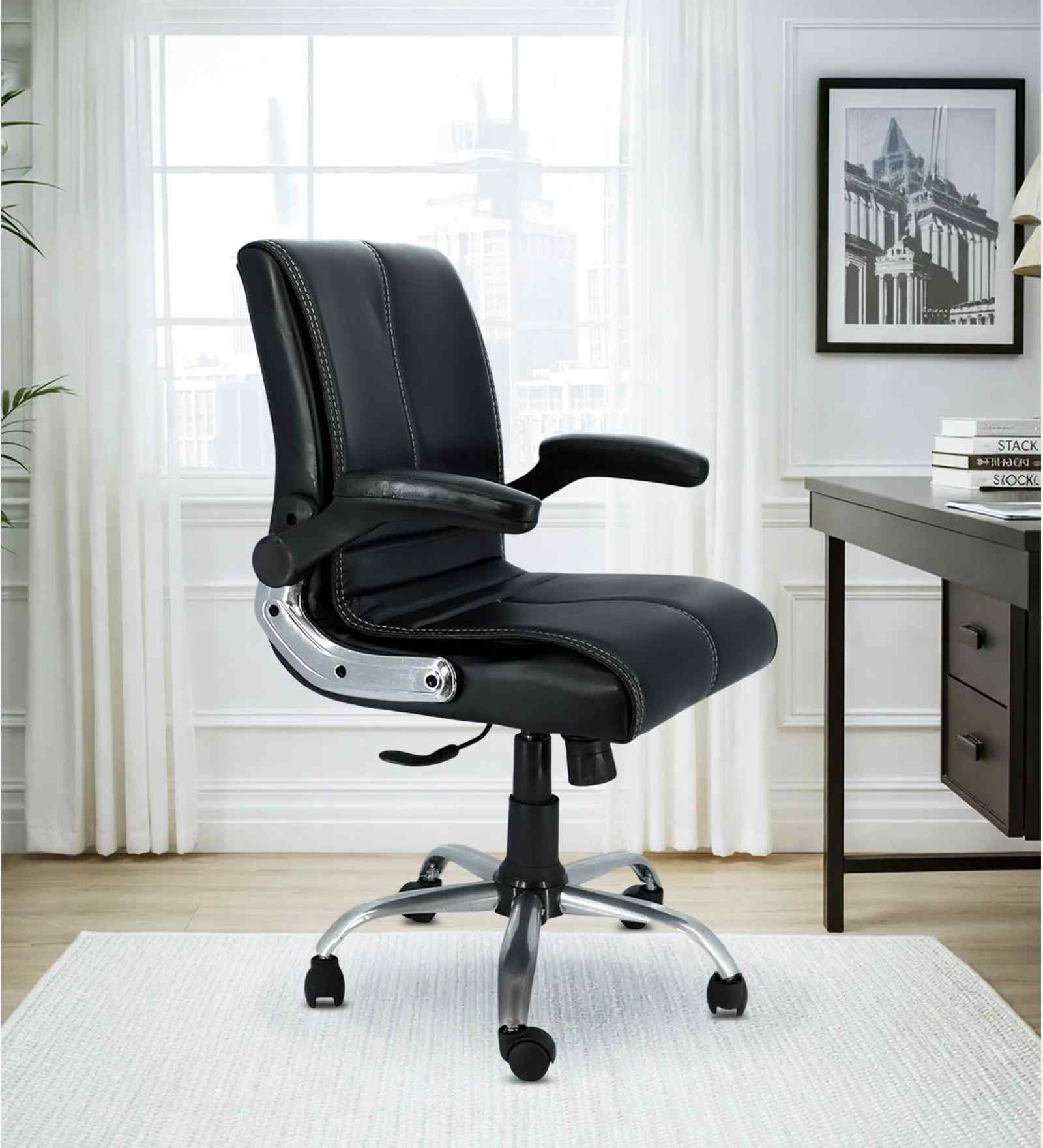 Maxson Leatherette MB Executive Chair In Black Colour