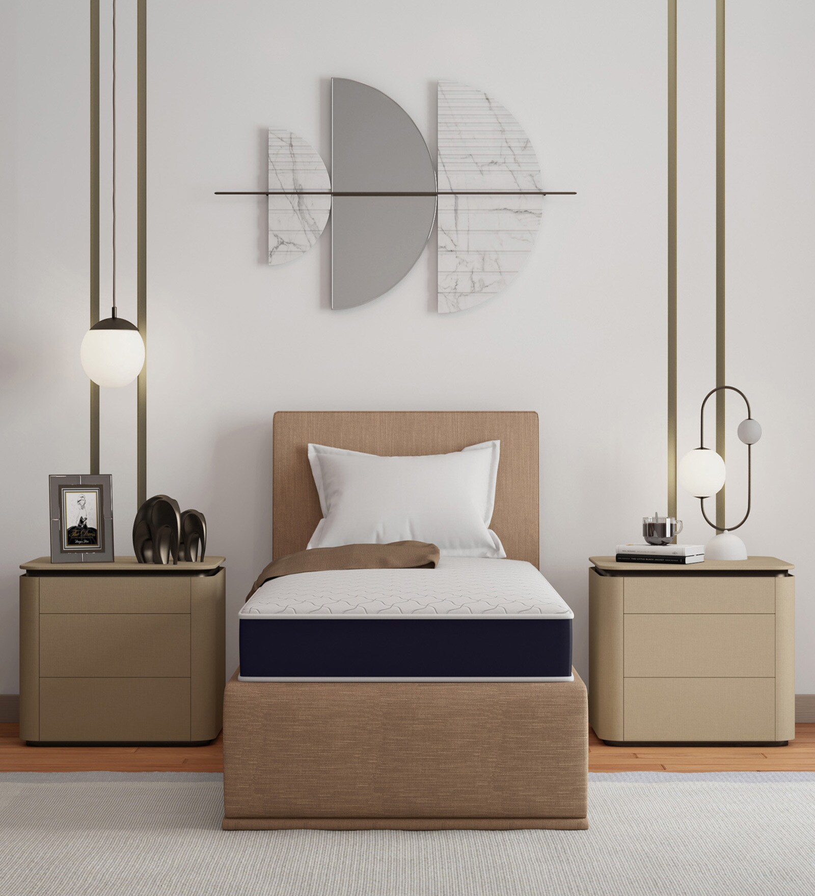 May Dual Comfort Dual Firm 6 inch Memory Foam Single Mattress in White Colour May Dual Comfort Dual Firm 6 inch Memory Foam Single Mattress in White Colour