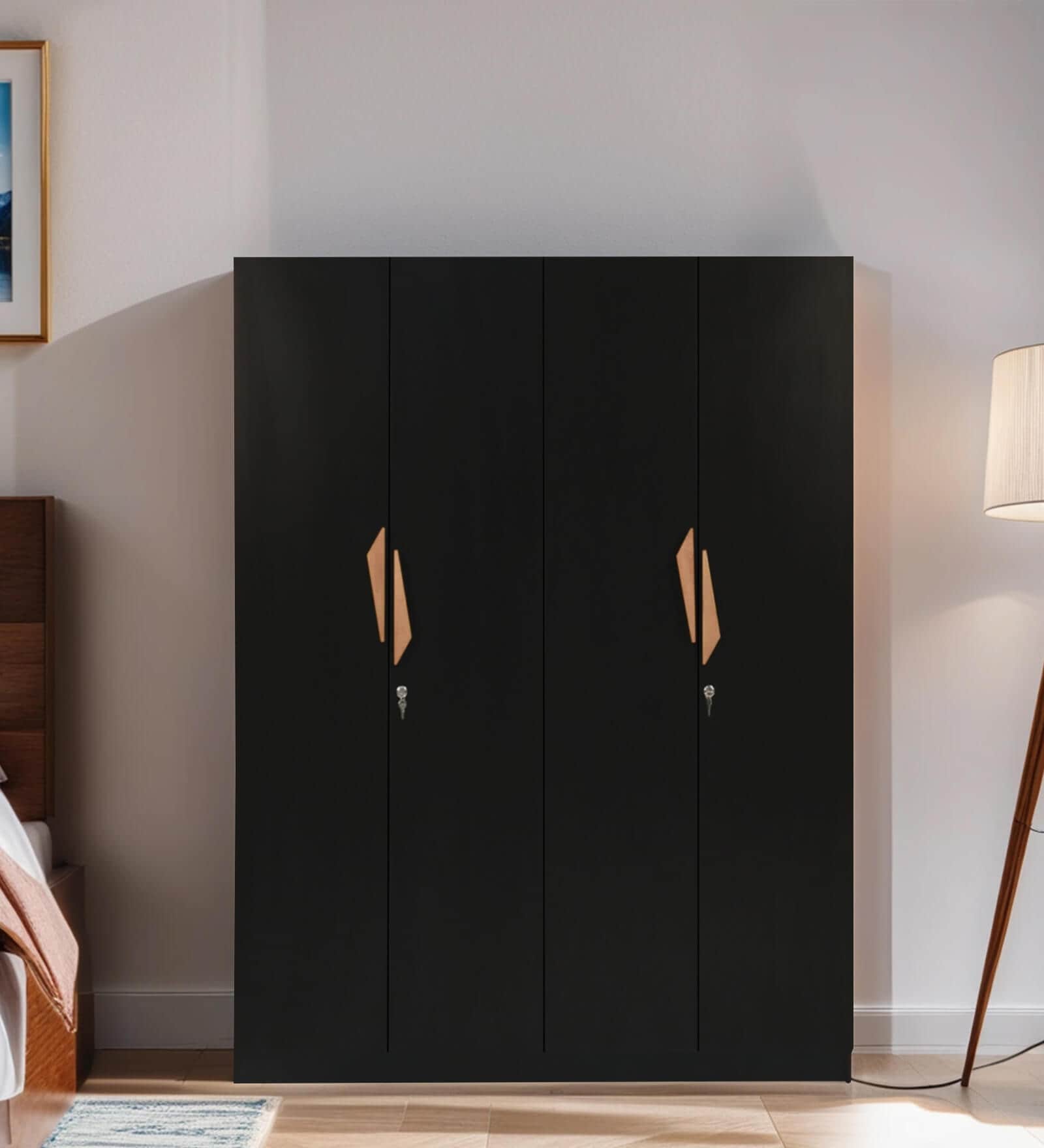 Maya 4 Door Wardrobe In Wenge Finish