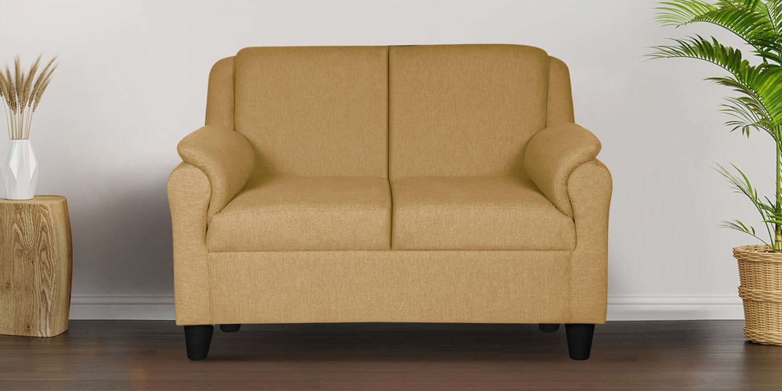 Madison Fabric 2 Seater Sofa In Light Sand Colour