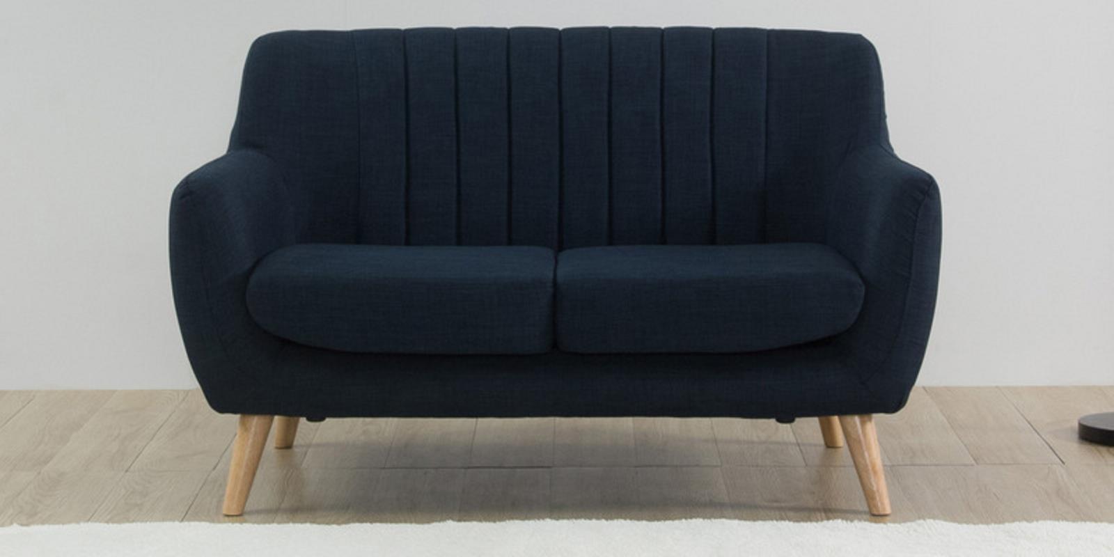 Buy Managua 2 Seater Sofa in Blue Colour CasaCraft by Casacraft from
