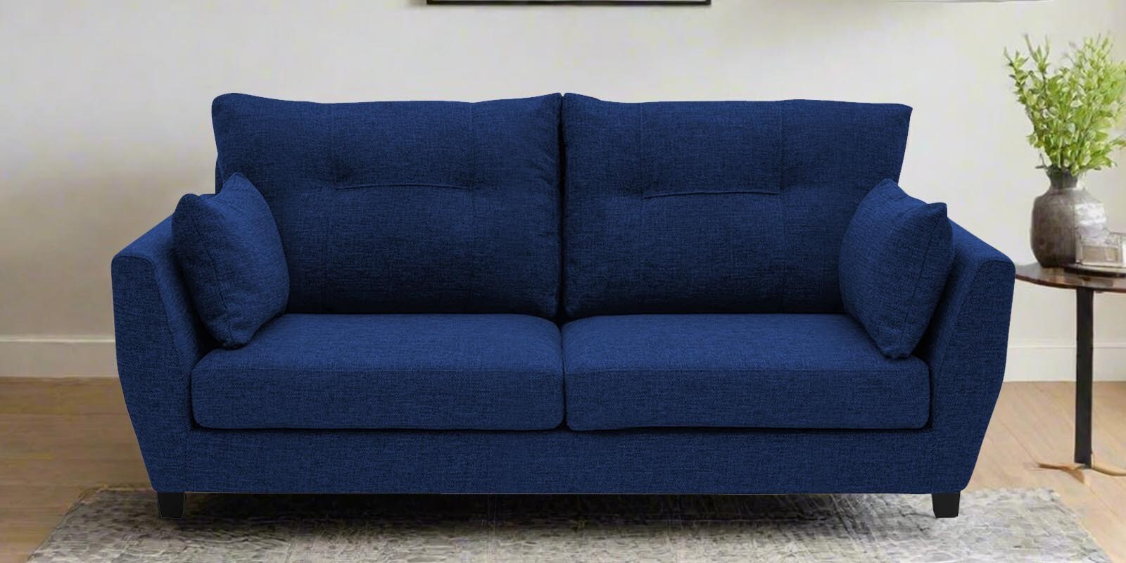 Mario Fabric 2 Seater Sofa in Royal Blue Colour