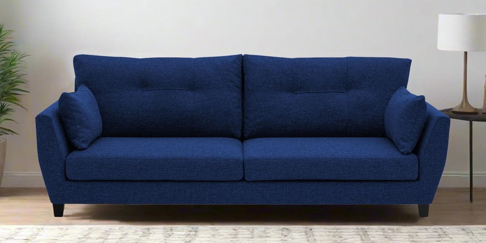 Mario Fabric 3 Seater Sofa in Royal Blue Colour