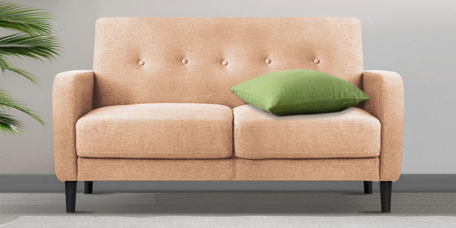 Marq Fabric 2 Seater Sofa In Cosmic Beige Color