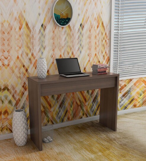 Buy Machi Study Desk In Nut Brown Finish By Mintwud Online