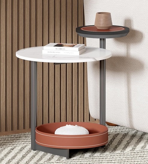 durian Madrid Side Table In Brown Color-picture-38