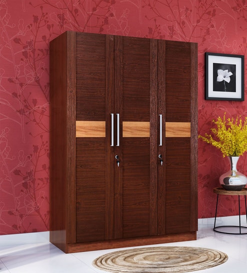 Buy Magnum Three Door Wardrobe In Vermount Finish By Hometown