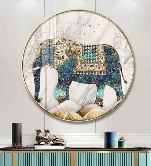 Majestic Alpha Acrylic Round Wall Art