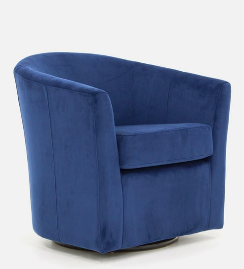 royal blue barrel chair