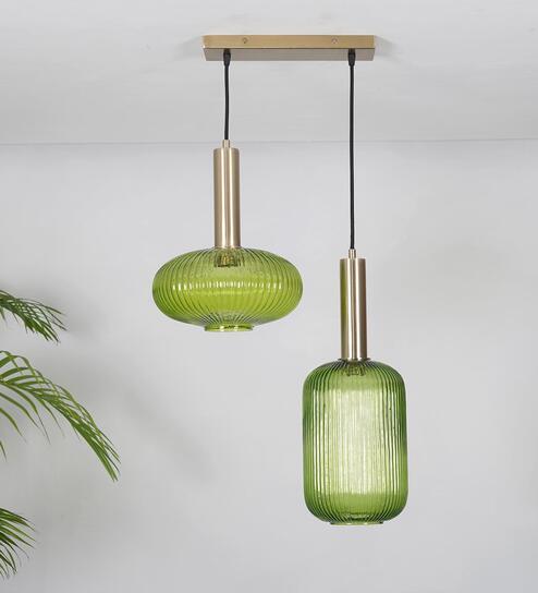 Maloto Glass & Metal 2-Light Ceiling Pendant (Frosted White)