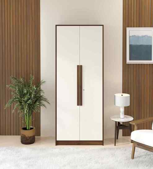 Maltein 2 Door Wardrobe In Brown Maple Finish