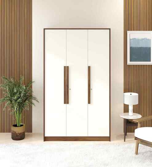 Maltein 3 Door Wardrobe In Brown Maple Finish