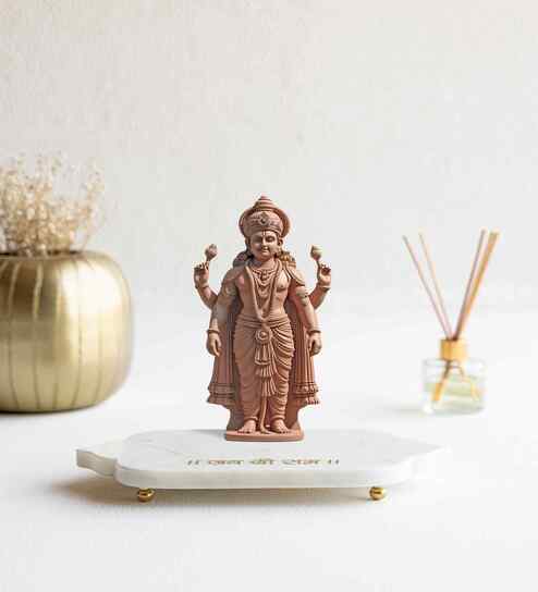 White Marble Ram Mandir Tray