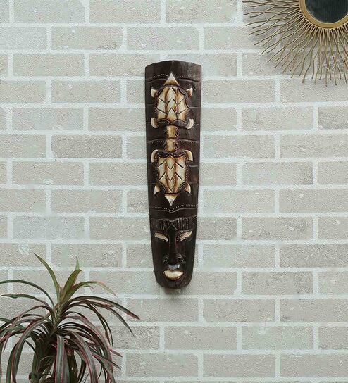 Mango Wood Wall Mask