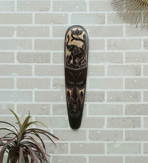 Mango Wood Wall Mask