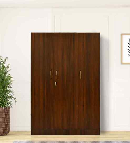 Manhattan 3 Door Wardrobe In Dark Rolex Finish