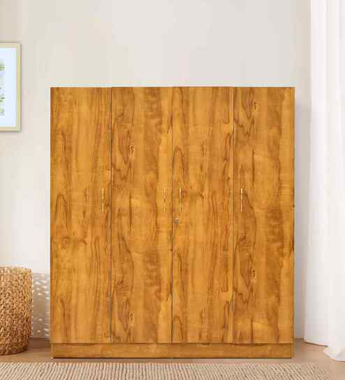 Manhattan 4 Door Wardrobe In Dusky Basalt Finish