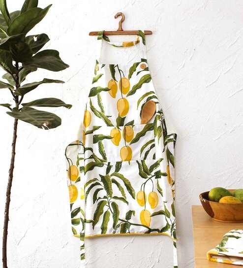 Manka Yellow Cotton Apron