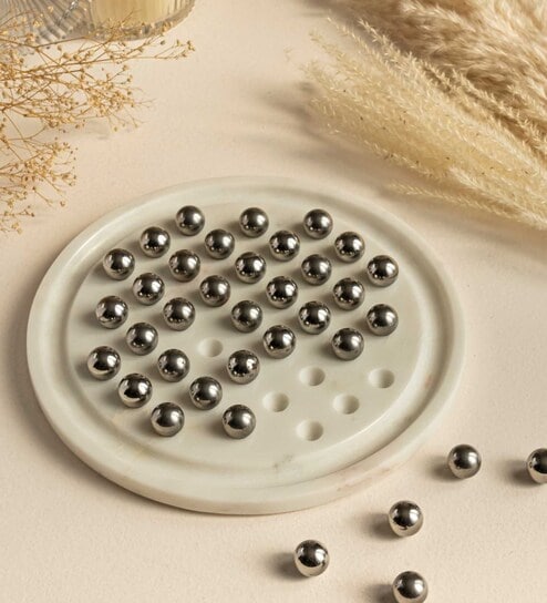 Marble Solitaire Game With Ss Balls