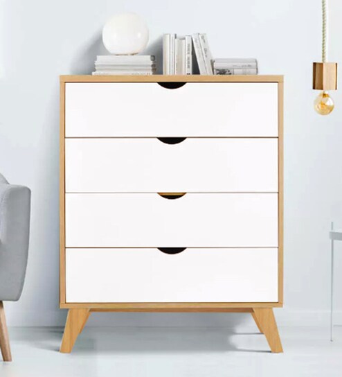 Buy Marcos Chest Of Drawer In Oak White Colour By Home City