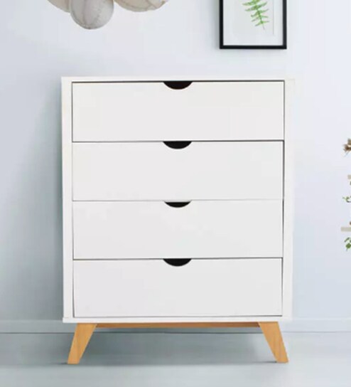 Buy Marcos Chest Of Drawer In White Colour By Home City Online