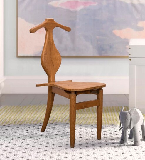 Marcus Portable Kids Chair In Natural Finish By Woodcrony