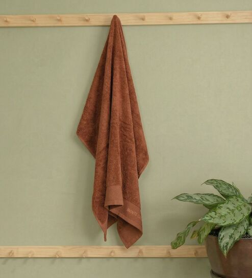 Maroon 100% Cotton 650 Gsm Bath Towel