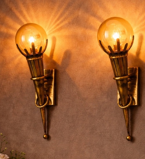 Mashal Wall Light Luster Finish  Set of 2