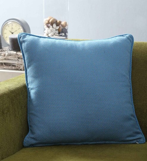 Buy Solid Cotton And Viscose 24 X 24 Inch Cushion Cover Set Of 2